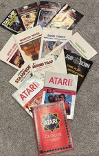 Lot Of 13 Atari / Activision / Tele-Games Game Manuals and Atari Catalog