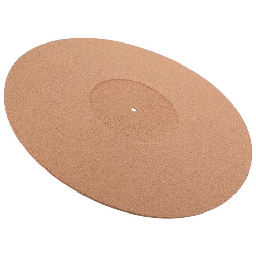 Set of 2 Cork Turntable Pad Mat for Vinyl Records Anti Static Player - Picture 9 of 12