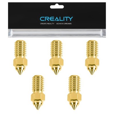 Creality Official Ender 3 V3 SE Nozzle, 0.4mm 5 Pcs High Brass Nozzle 5 PCS 