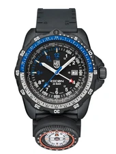New Luminox XL.8833 RECON Nav Spec GMT 46mm Carbon Black Quartz Mens Swiss Watch