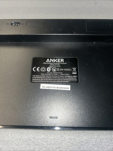 Anker Ultra Compact Bluetooth Keyboard Model: A7726 - Black - Picture 4 of 4