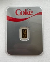 PAMP Diet Coke 1g Gold Bar 999.9 Fine Gold Bar Bullion 15,000 Mintage Goldbarren