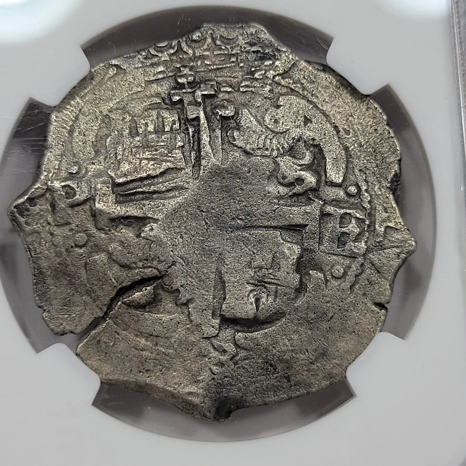 1673 DATED Cob 8 Reales PIEDMONT Shipwreck NGC XF Potosi Bolivia w COA Tag *K740 - Image 4 of 4
