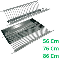 Scolapiatti da incasso per pensile cucina vaschetta raccogligocce acciaio inox B