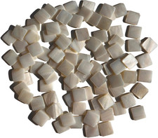 100x Perlmutt Mosaiksteine – Natur Muschel Plättchen Einlegearbeiten