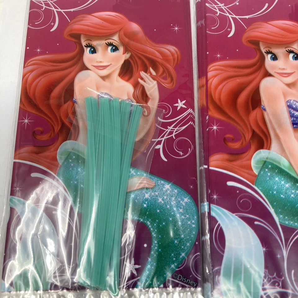 2x Wilton Disney LITTLE MERMAID Treat Bags Set of 16 ~ 32 Total~ Free Shipping! - Image 2 of 4