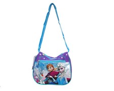 Large Disney Frozen Elsa Anna Purple Pink Shoulder Purse Bag/Messenger Bag-New