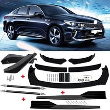 For Kia Optima 10-20 Front Rear Bumper Lip Spoiler Body Kit Splitter Side Skirt
