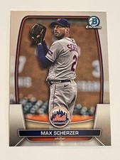 2023 Bowman Chrome Baseball #8 - Max Scherzer - New York Mets