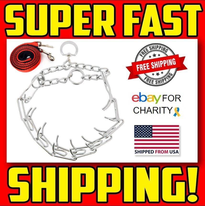 Choker Prong/pinch/spike Chain Collar 20&quot; for Dogs up to 250 Lbs 