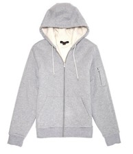  178 Michael Kors Men's, Full-Zip Terry Hoodie, Gray, XXL