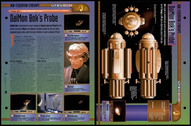 DaiMon Bok's Probe - The Ferengi Fleet - Star Trek Fact File Page DaiMon Bok's Probe - The Ferengi Fleet - Star Trek Fact File Page