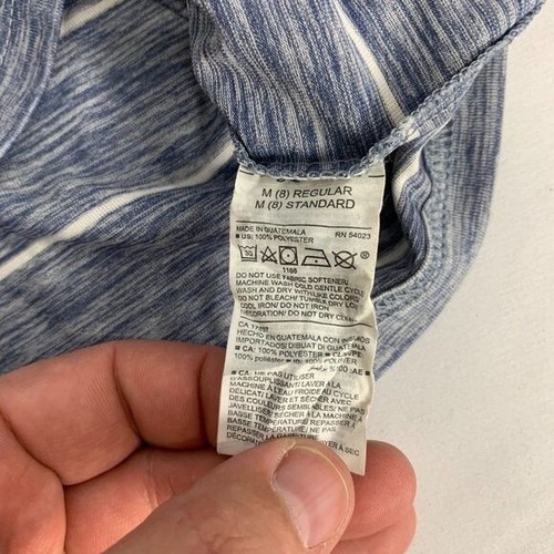 Old Navy Jugend Jungen Active blau gestreiftes Langarmshirt Größe M - Bild 4 von 7