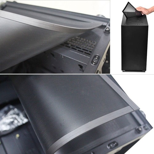Mesh Computer PC Case PVC 8/12/14/24cm Cover Magnetic Dust Filter Cooling Fan - Zdjęcie 6 z 14