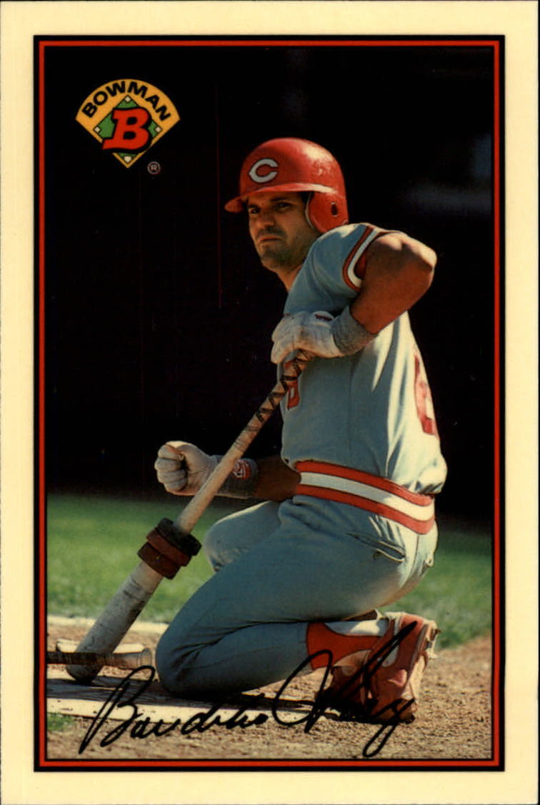 1989 Bowman Tiffany Cincinnati Reds Baseball Card #307 Bo Diaz