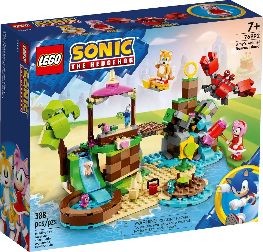 LEGO Sonic 76992 Île d'Amy jouet de construction pour animer les après-midis pluvieux