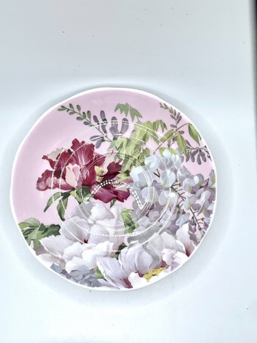 Stechcol Gracie Bone China Pink Floral Tea Cup and Saucer - Picture 7 of 10