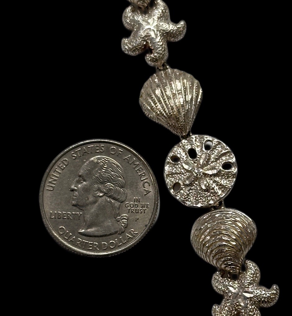 Sterling Silver Seashell Solid 925 - Necklace Lin… - image 5