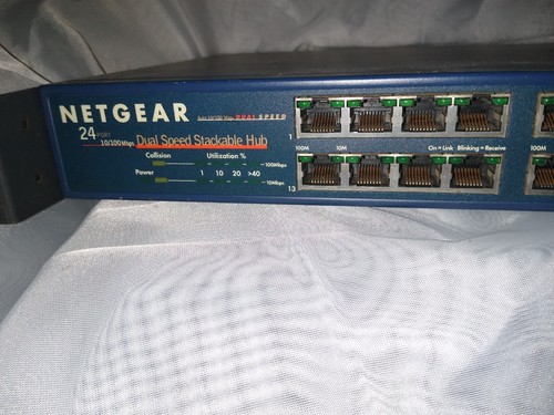Netgear DS524 24 Port 10/100Mbps External Dual Speed Stackable Network Hub - 第 5/11 張圖片