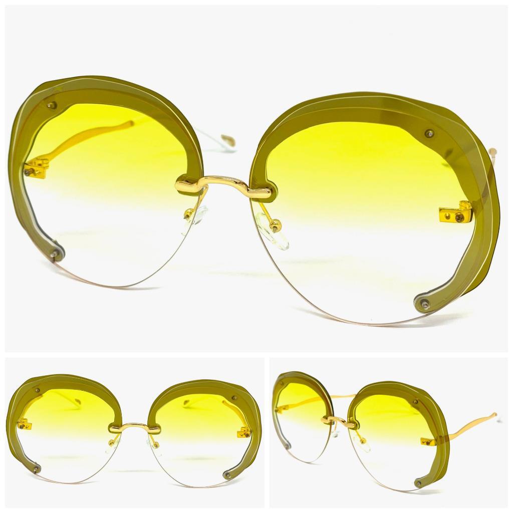 Oversized Exaggerated Classic Vintage Retro SUNGLASSES Round  display picture 3
