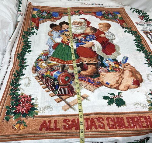 Menge 3 Vintage Daisy Kingdom #3732 Weihnachtsmann Kinder Wandhängung/Quilt Panel ""98 - Bild 4 von 18