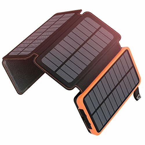 A ADDTOP Caricabatterie Solare 25000mAh, Power Bank Impermeabile con 2 - Foto 1 di 7