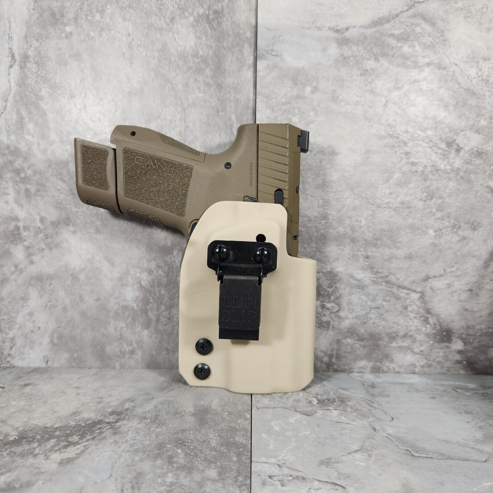 Desert Tan IWB Holster with Ulticlip - Select Your Gun Model