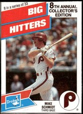 1988 Drake's Big Hitters / Super Pitchers #8 Mike Schmidt