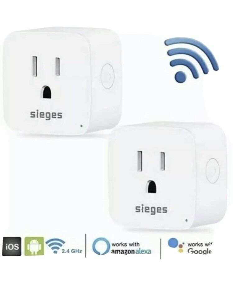 2 Purchase Super-cheap Pack Sieges Smart Socket Plug WiFi