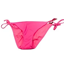 Xhilaration Women's Size XL 12-14 Ribbed String Bikini Swim Bottom Pink New