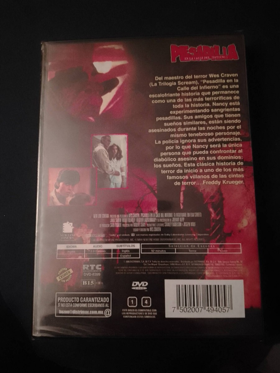 Nightmare on Elm Street dvd (Mexico Release) | eBay