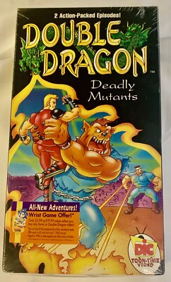 Double Dragon: Deadly Mutants (VHS, 1992) DiC Toon-Time(2 Episodes) NEW SEALED 