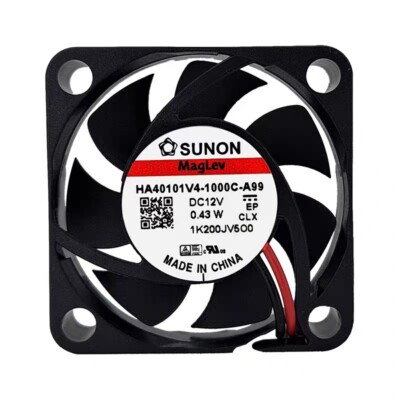  SUNON Fan HA40101V4-1000C-A99 DC12V 0.43W 4010 4cm 2 wire cooling fan