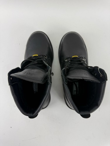 Rhino Mens 60S21 Steel Toe Safety Work Black Leather Boots - Size 10.5 - Picture 2 of 8