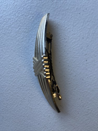 Vintage Metal Hair Barrette Clip Taiwan 6” - Picture 11 of 12