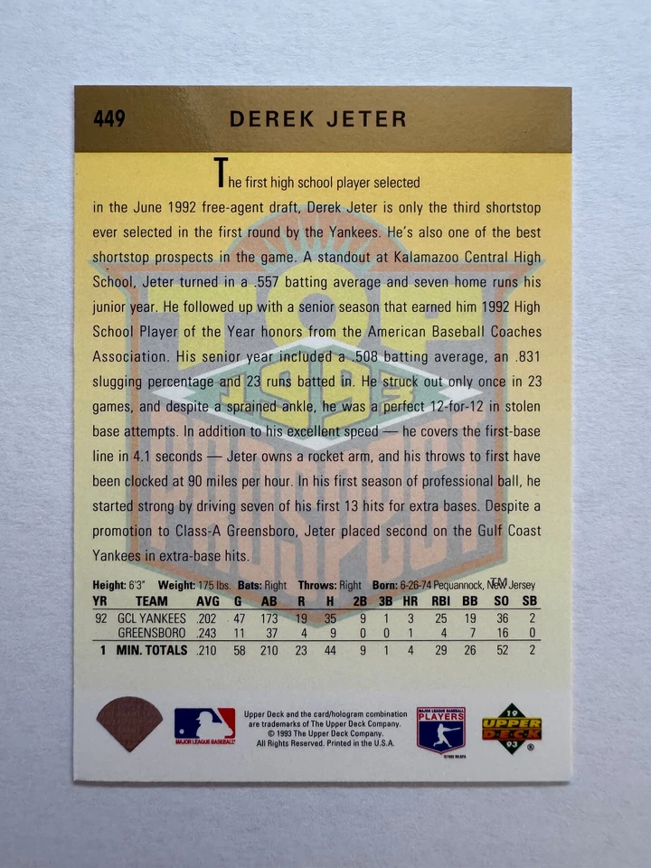 New York Yankees 1989-93 Upper Deck Team Set Lote (5 juegos con bonito Jeter RC) Foto 3 de 3