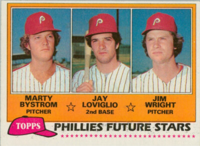 1981 Topps #526 Marty Bystrom Jay Loviglio Jim Wright RC Philadelphia Phillies