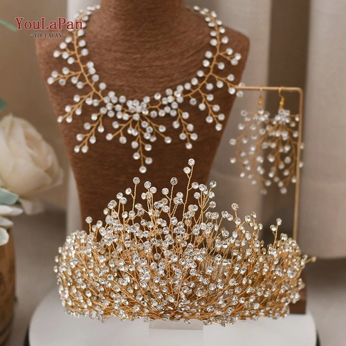 Bridal Crown Headdress Luxurious Wedding Hairband Cosplay Party Tiara Headpieace - Picture 31 of 37