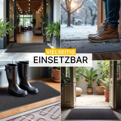 Fussmatte - Aussen, Innen, Waschbar, Rutschfest, Robust - Oeko-Tex zertifiziert - Bild 12 von 73