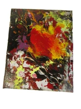 Modernist ABSTRACT CANVAS PAINTING Expressionist MODERN 1 ofaKind MUSK YAI 8X0