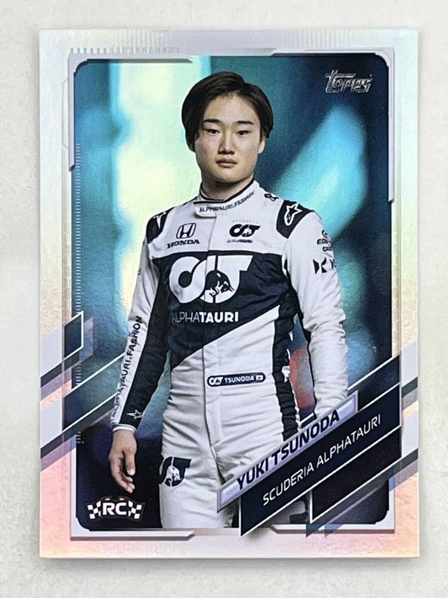 Yuki Tsunoda 2021 Topps Formula 1 F1 Drivers Rainbow Foil