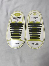 NEW Easy Laces Gray No Tie Shoelaces 100 Silicone Gender Neutral 1 Pair Kids