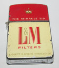 Vintage L & M Liggett Myers Cigarettes Butane Gas Fuel Lighter Royalite Japan — photo 1
