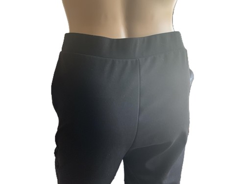 SHEIN Black Elastic Waistband Cuffed Ankles Dark Academia Joggers Pants Size 4 - Bild 6 von 10