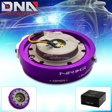 NRG THIN/SLIM VERSION STEERING WHEEL QUICK RELEASE PURPLE HUB KIT ADAPTER 6-HOLE