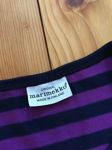 marimekko tarasaita T shirt langarm damen xxs baumwolle finnland - Bild 2 von 4
