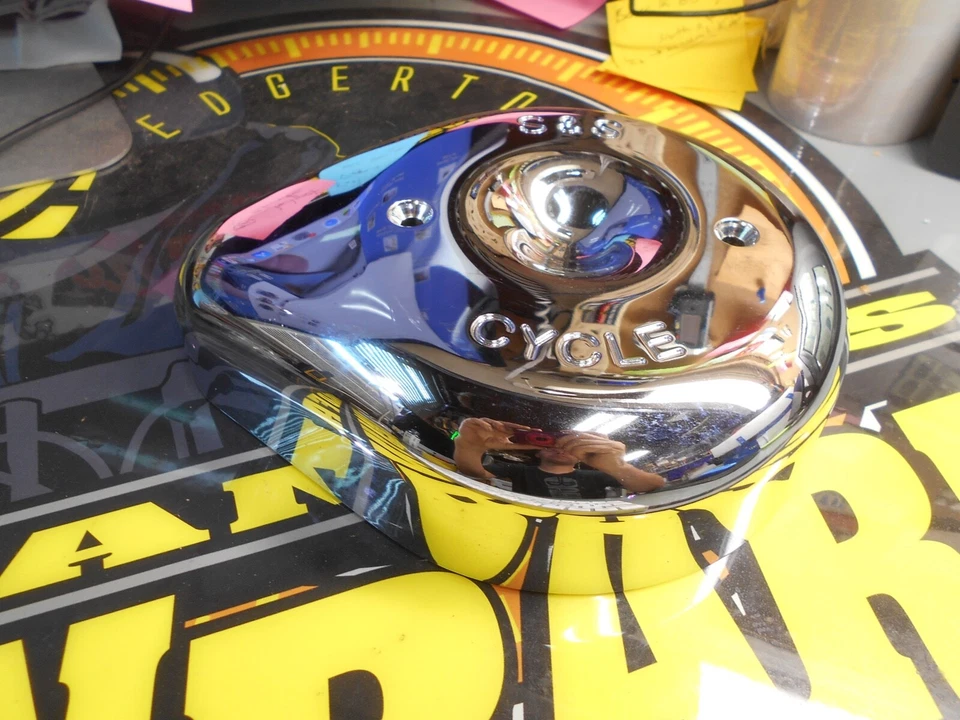 S&S Air Cleaner Cover Chrome 170-0512 - Image 2 of 3