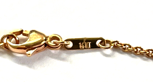 Kabana Rose Gold Spiny Oyster Diamond MOP Station 36 Inch Necklace - Picture 8 of 9