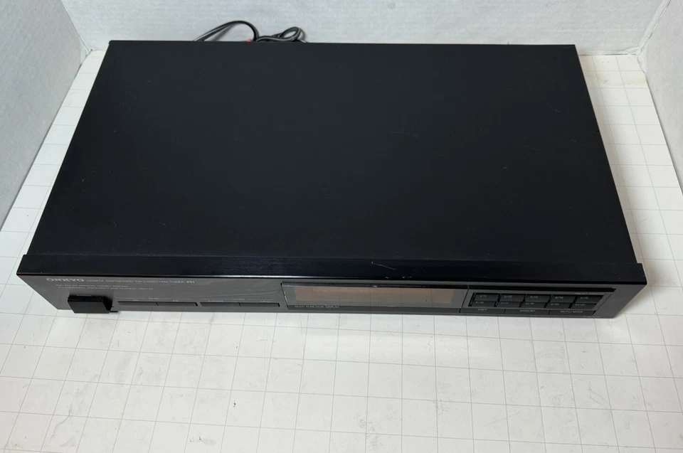 Sintonizador estéreo AM/FM sintetizado de cuarzo Onkyo T-4000 - sin control remoto - probado y funciona Foto 2 de 4