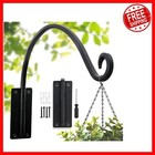 New ListingHand-Forged 16" Wall-Mounted Plant Hanger - Stylish Black and Durable Design